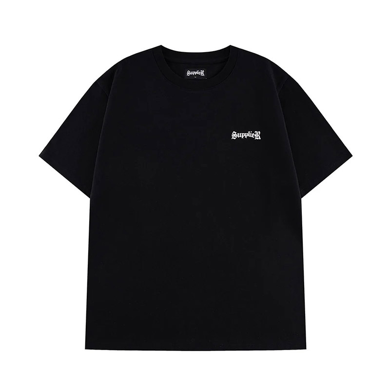 CROSS TEE BLACK & CRYSTAL -BLACK-