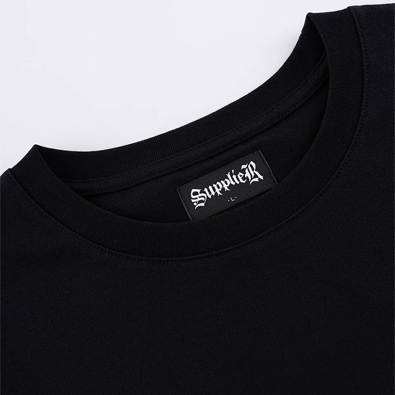 CROSS TEE BLACK & CRYSTAL -BLACK-