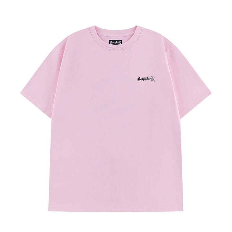 CROSS TEE PINK & BLACK -PINK-