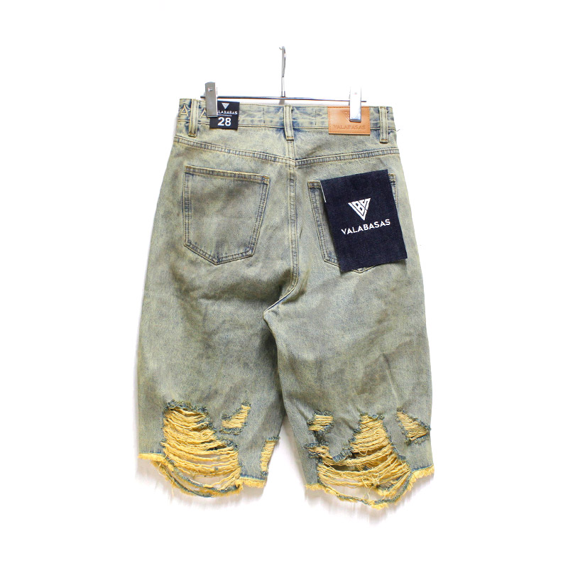 ICELAND DENIM SHORTS -USED BLUE DENIM-