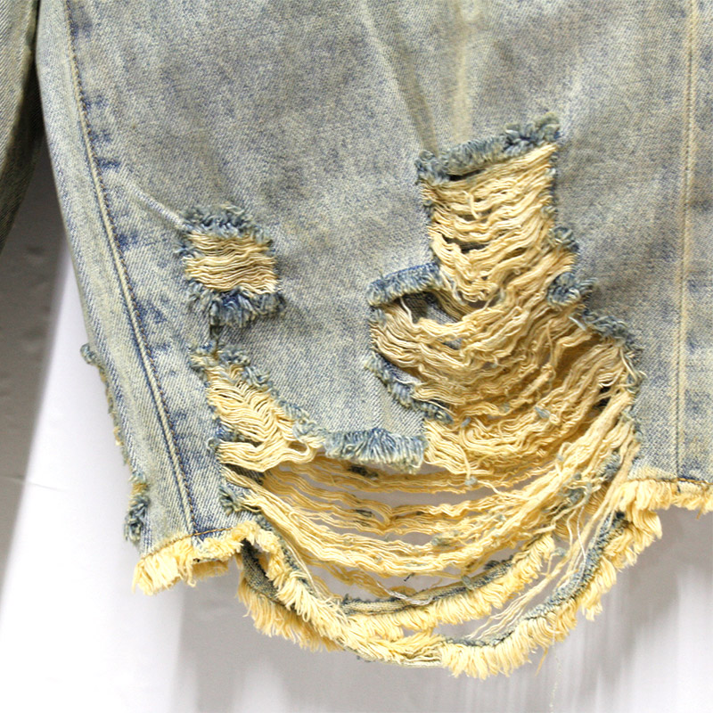 ICELAND DENIM SHORTS -USED BLUE DENIM-