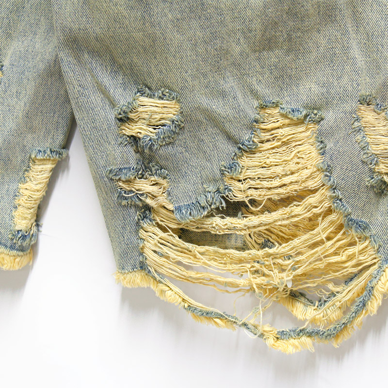 ICELAND DENIM SHORTS -USED BLUE DENIM-