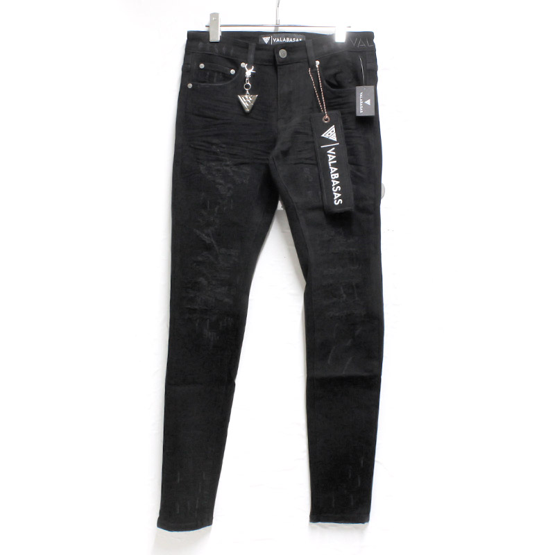 LEADER SKINNY DENIM -BLACK-