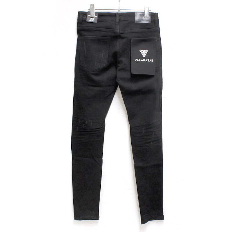 LEADER SKINNY DENIM -BLACK-