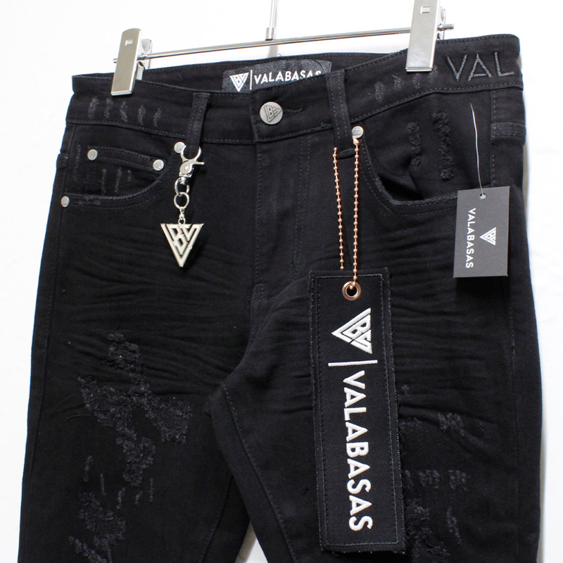 LEADER SKINNY DENIM -BLACK-