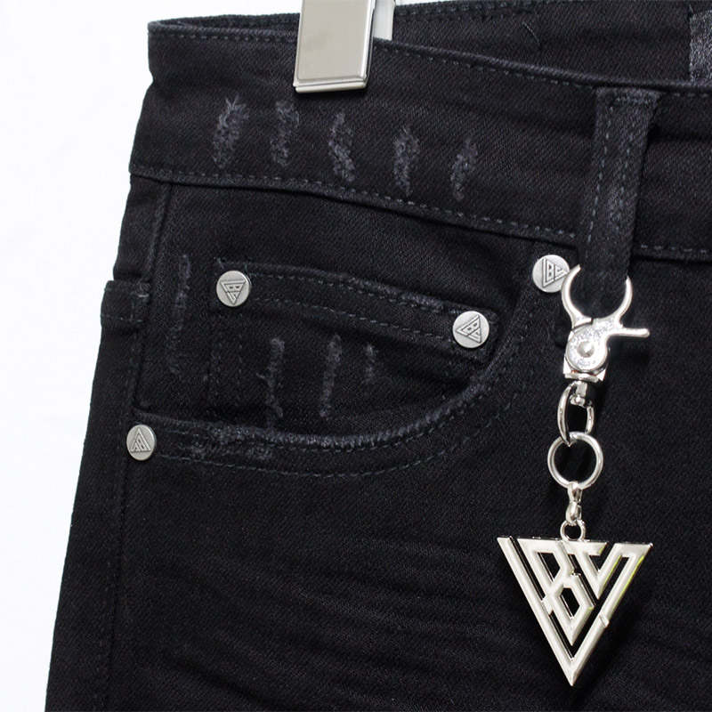 LEADER SKINNY DENIM -BLACK-