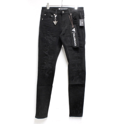LEADER SKINNY DENIM -BLACK-