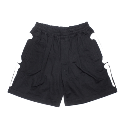SINGLE TUCK SHORTS -BLACK-