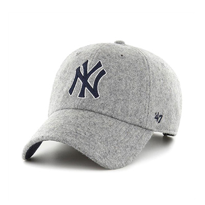 YANKEES CHAIN STITCH '47 CLEAN UP -GREY-