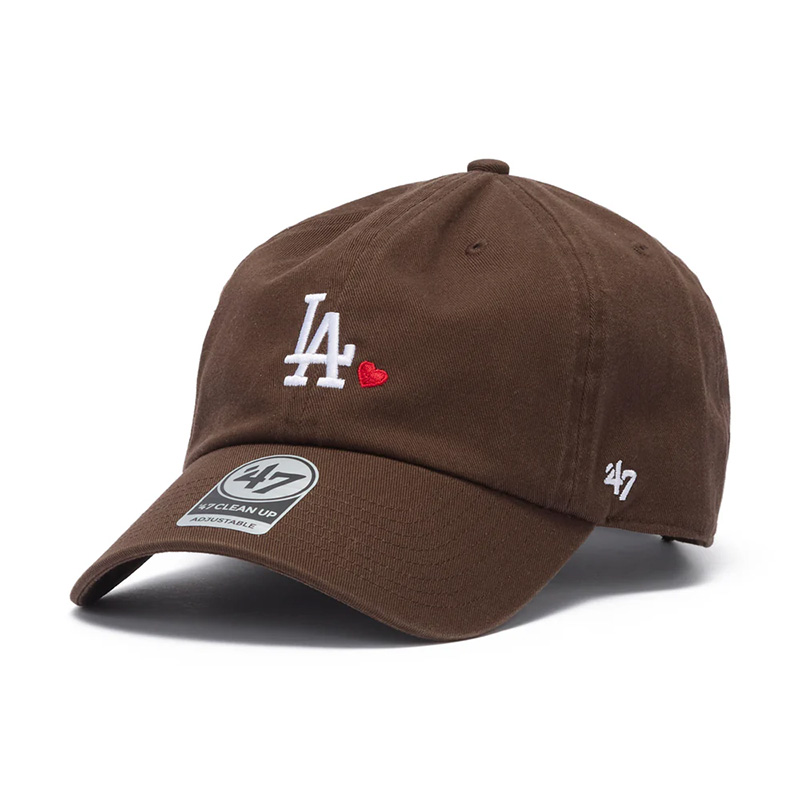 DODGERS MINI HEART CLEAN UP -BROWN-