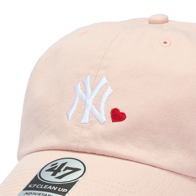 YANKEES MINI HEART CLEAN UP -PINK-