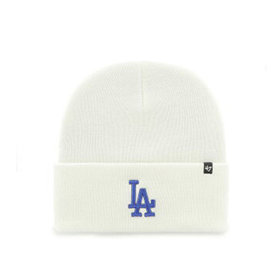 DODGERS HAYMAKER '47 CUFF KNIT -WHITE×ROYAL LOGO-