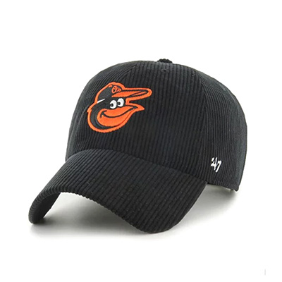 ORIOLES THICK CORDUROY '47 CLEAN UP -BLACK-