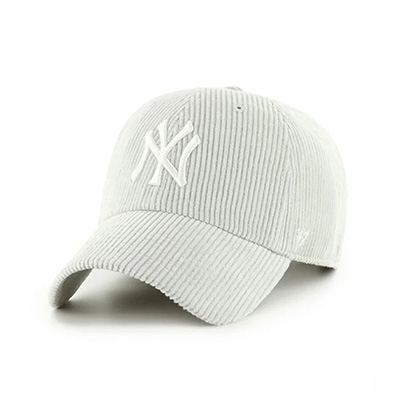 YANKEES THICK CORDUROY '47 CLEAN UP -GREY-