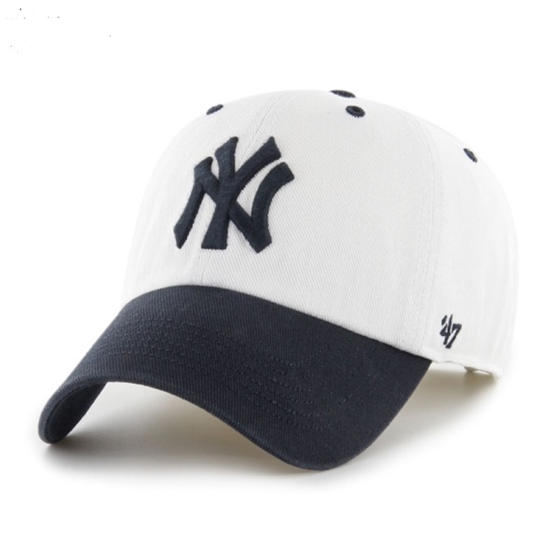 YANKEES DOUBLE HEADER DAIAMOND '47 CLEAN UP -WHITE×NAVY-