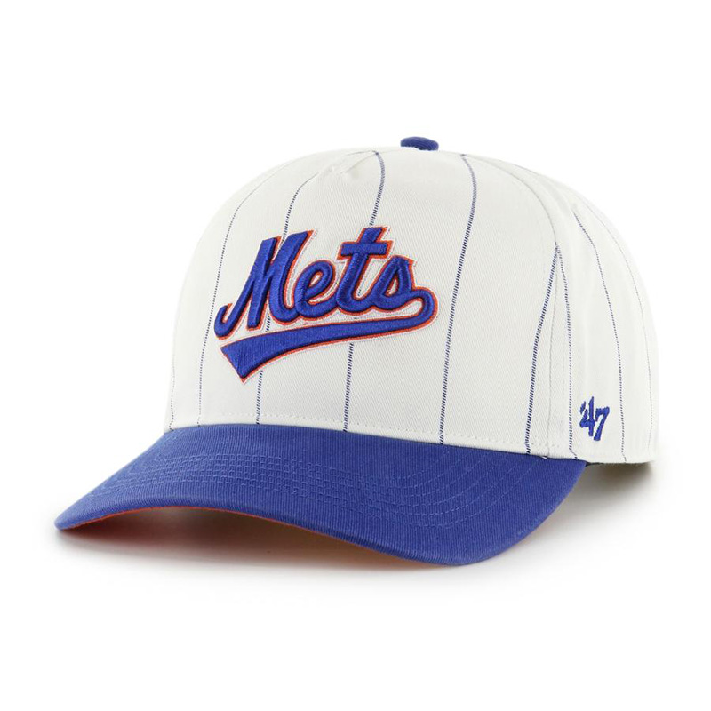 METS DOUBLE HEADER PINSTRIPE '47 HITCH -WHITExBLUE-