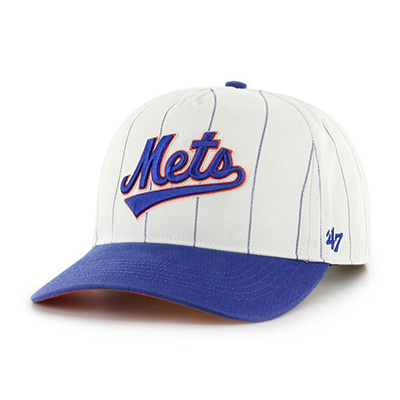 METS DOUBLE HEADER PINSTRIPE '47 HITCH -WHITExBLUE-