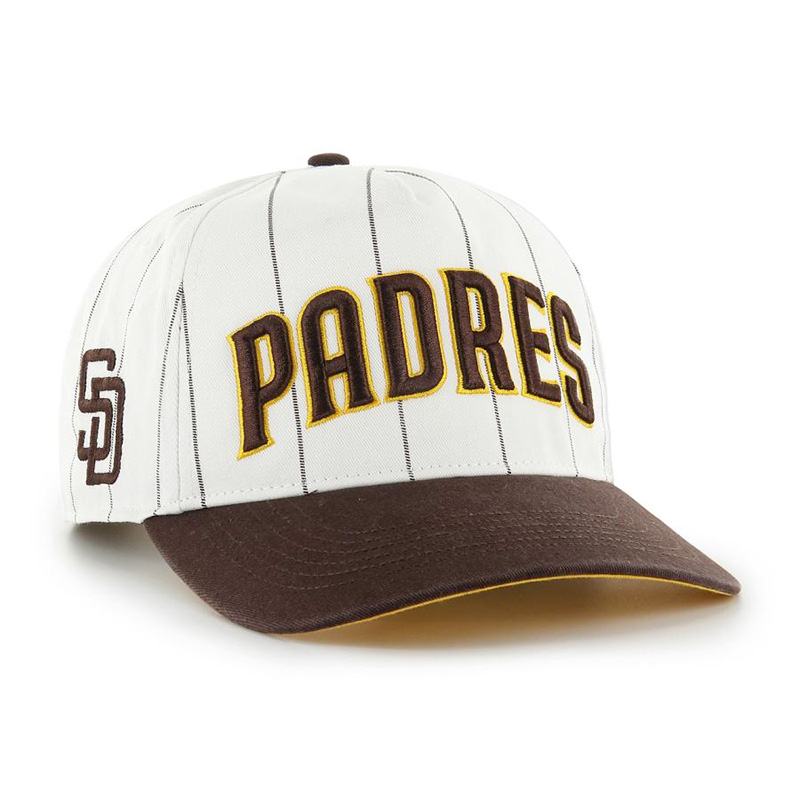 PADRES DOUBLE HEADER PINSTRIPE '47 HITCH -WHITExBROWN-