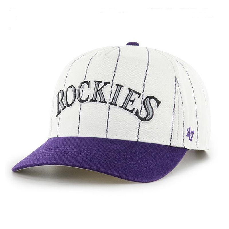 ROCKIES DOUBLE HEADER PINSTRIPE '47 HITCH -WHITExPURPLE-