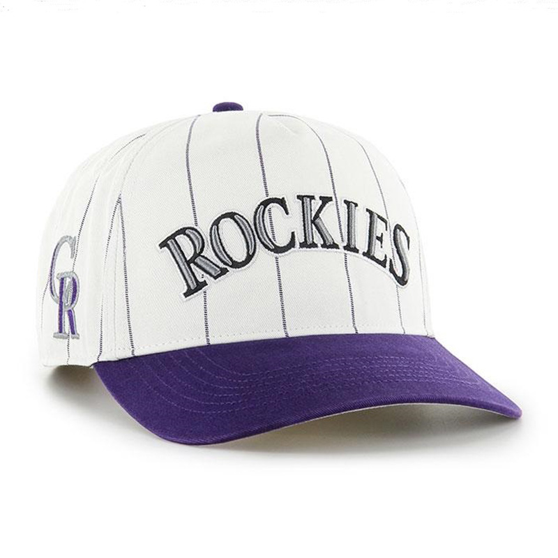 ROCKIES DOUBLE HEADER PINSTRIPE '47 HITCH -WHITExPURPLE-