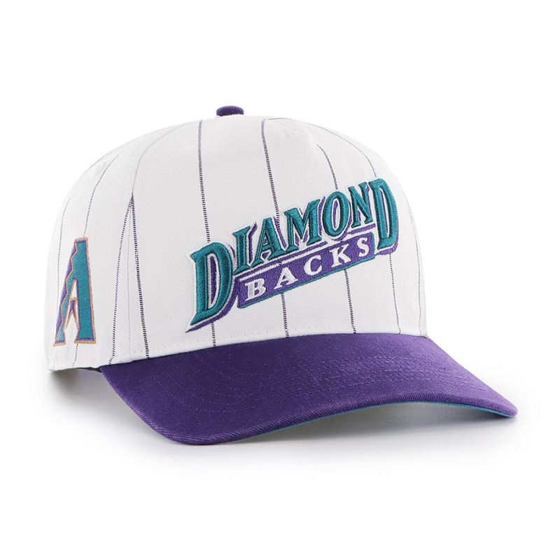 DIAMONDBACKS DOUBLE HEADER PINSTRIPE '47 HITCH -WHITExPURPLE-