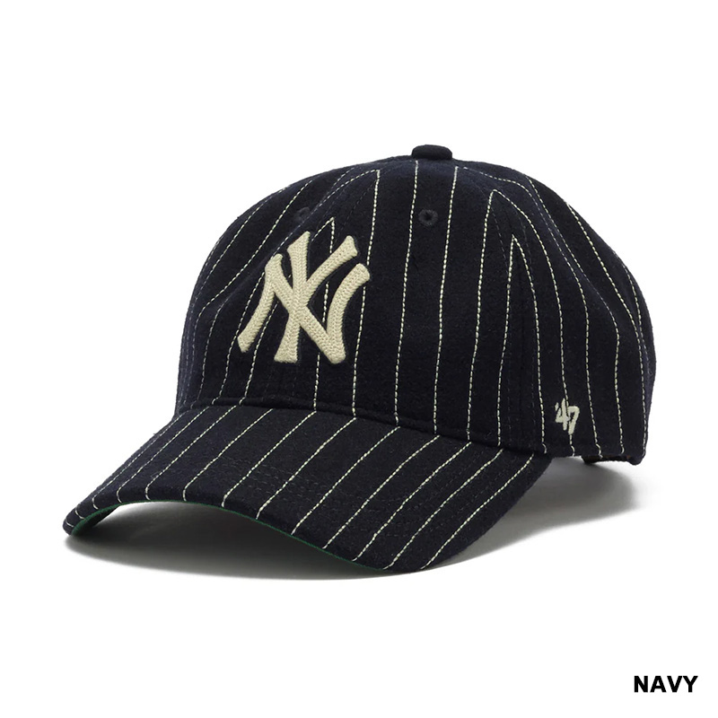 YANKEES WOOL PINSTRIPE 47 CLEAN UP -2,COLOR-