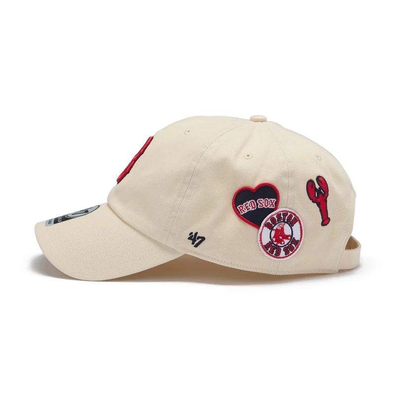 BADGE RED SOX CLEAN UP -NATURAL-