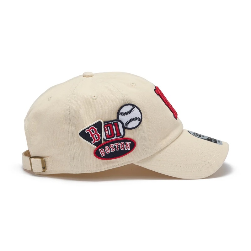 BADGE RED SOX CLEAN UP -NATURAL-