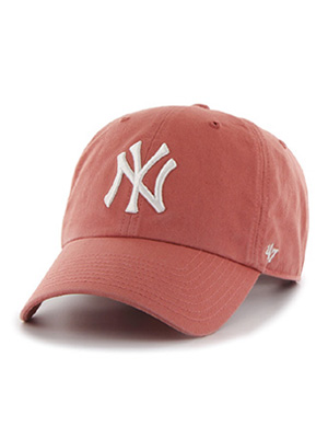 YANKEES HOME'47 CLEAN UP CAP -ISLAND RED-