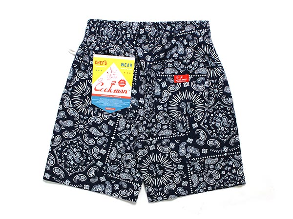 COOKMAN(クックマン)/ CHEF SHORT PANTS PAISLEY -NAVY- | WALKIN