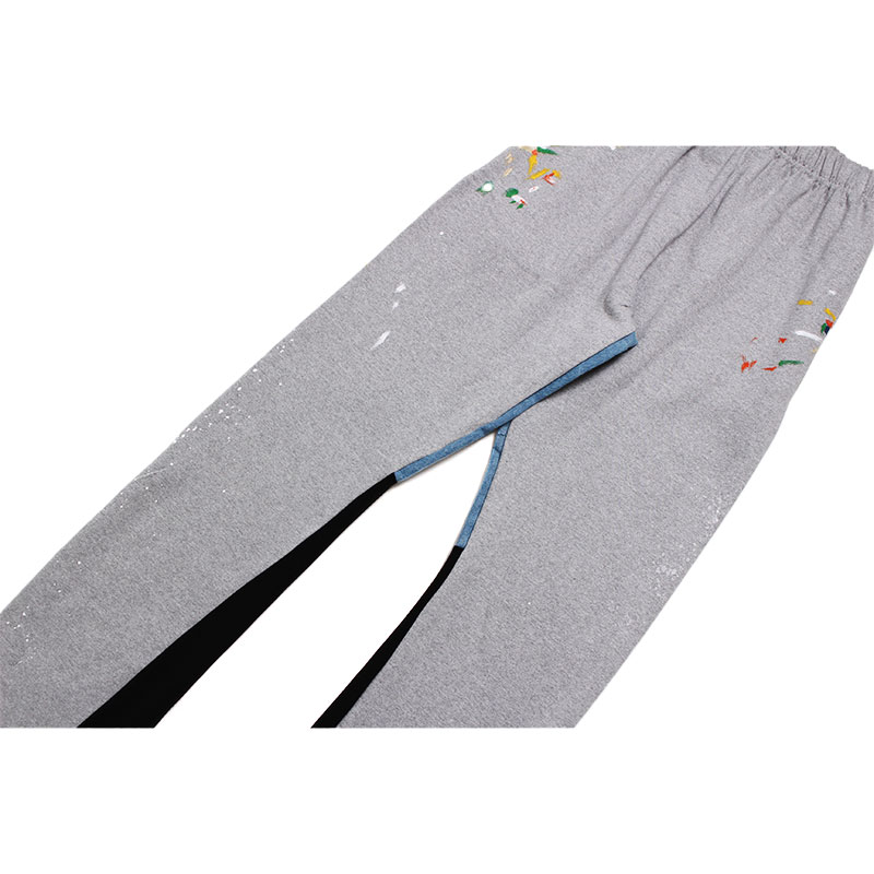 Contrast Bootcut Sweatpants - Grey, mnml