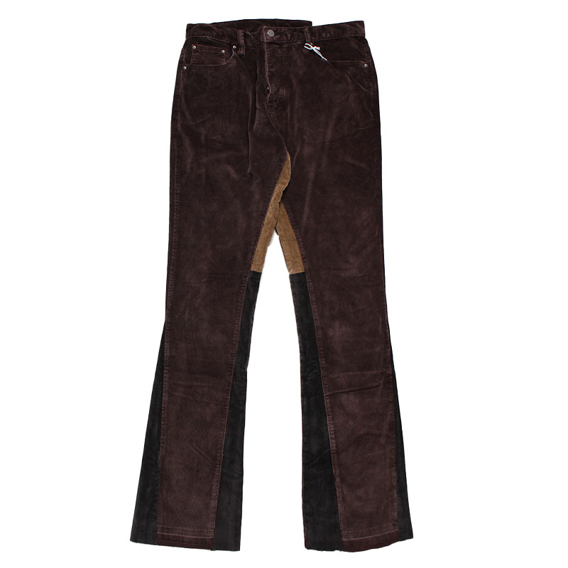 Joplin High Rise Flare Women's Corduroy Pants in Brown - BL15940