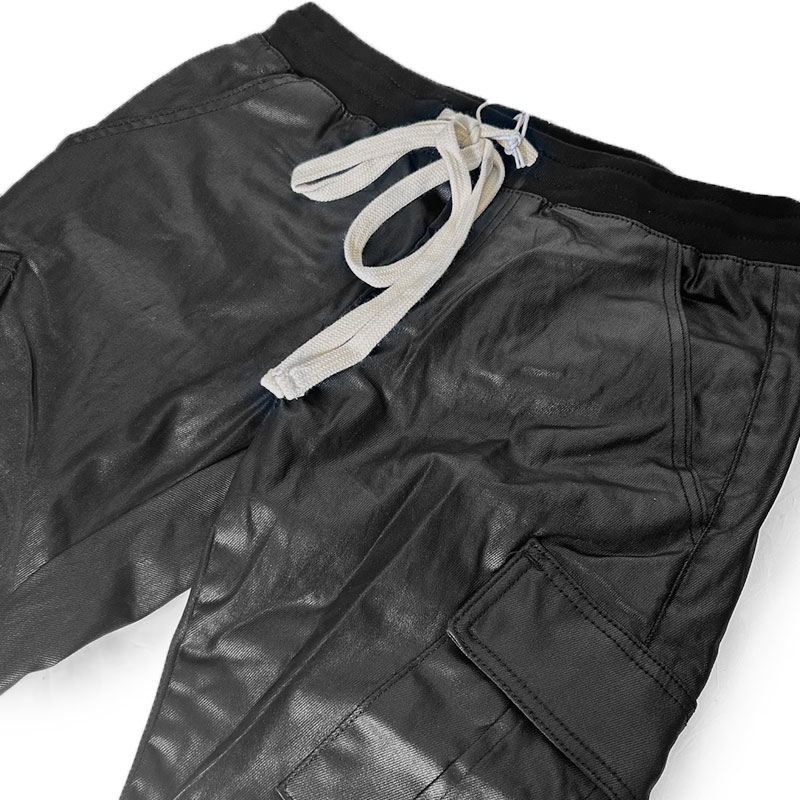 CARGO DRAWCORD PANTS -BLACK-