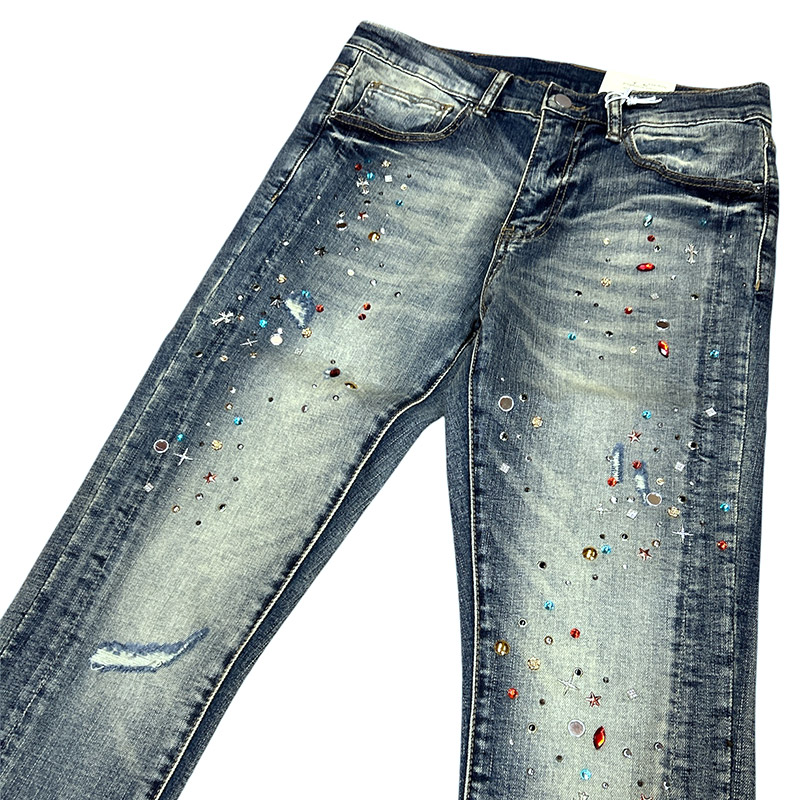 SKINNY CRYSTAL DENIM -2.COLOR-