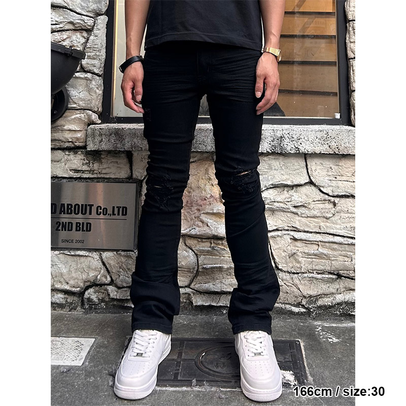 X598 SKINNY STACKED DENIM -3.COLOR-