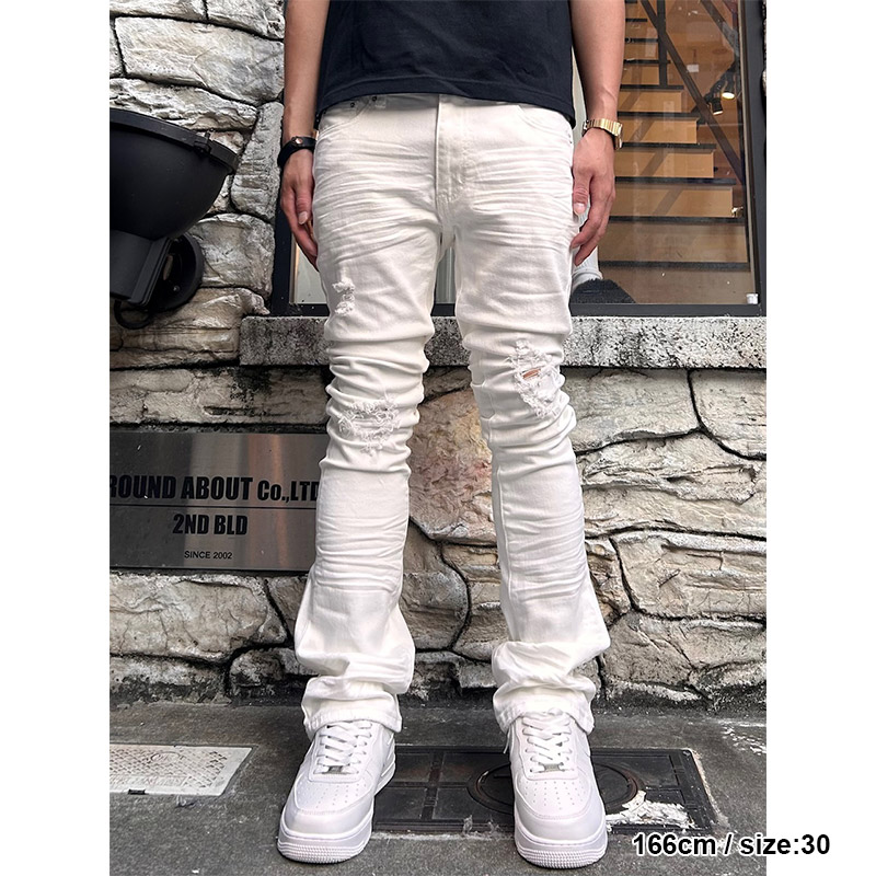 X598 SKINNY STACKED DENIM -3.COLOR-