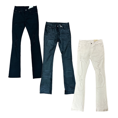 X598 SKINNY STACKED DENIM -3.COLOR-