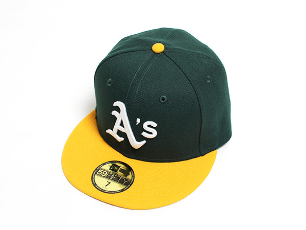 OAKLAND ATHLETICS(オークランドアスレチックス) FITTED CAP OLD AUTHENTIC 1999-2006 -GREEN-