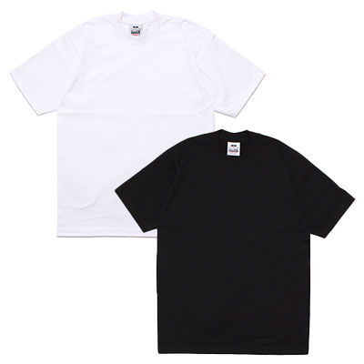 HEAVY WEIGHT CREWNECK S/S TEE -2.COLOR-(WHITE, M)