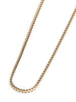 10K YELLOW GOLD/ 10K YELLOW GOLD CHAIN NECKLACE -45cm-幅0.1cm-