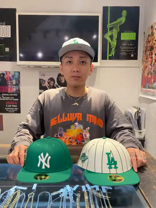 NEW ERA(ニューエラ)/ LP 59FIFTY MLB Green Pack ロサンゼルス