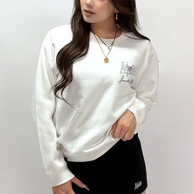 MOBB FC STONE CREW SWEAT ホワイト